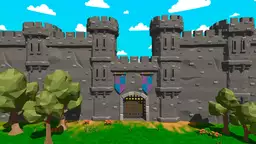 Archer Master 3D: Castle Defense - lone archer defending a castle wall against waves of medieval enemies and mythical creatures.