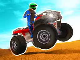 ATV Offroad Extrem - Ein Fahrer auf einem Quad durchquert eine schlammige Offroad-Strecke, umgeben von Natur.