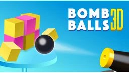 Bomb Balls 3D - A powerful cannon aims at a skyscraper, preparing to bring it crashing down with precision.