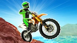 Dirt Bike Mad Skills - rider navigates a challenging dirt track, showcasing thrilling stunts and intense races.