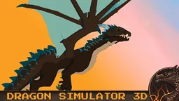 Dragon Simulator 3D - A mighty dragon soars over mountains, ready to unleash elemental fury on epic battles.