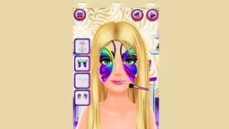 Face Paint  casual makeover game med en pige der maler dristige ansigtsmønstre med pensler