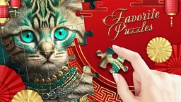 الألغاز المفضلة - مشهد للألغاز المتنوعة بألوان حيوية يوضح تجربة تهدئة وتحدي عقلي مبتكر