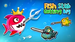 Fische stechen und groß werden - Ein Fisch kämpft ums Überleben in einem gefährlichen Ozean, wächst und wird stärker.