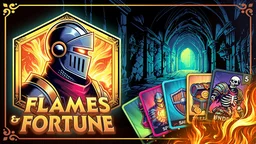 Flames & Fortune - The Pyro-Paladin battles monsters with fiery spells and steel in a dungeon puzzle quest.