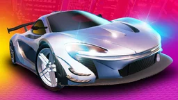 Grand Cyber City - Neon-lit skyline with futuristic vehicles racing and characters exploring the vibrant cyber world.