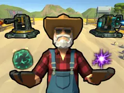 Waffen und Magie - Ein Held verteidigt eine Ranch gegen Monster mit Gewehr und Magie in epischen Schlachten.