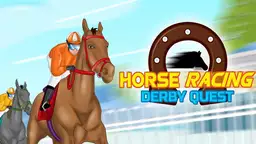 Quête du derby hippique - Un jeune jockey en plein galop sur piste, prêt à conquérir le monde des courses.