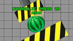 Hydraulic Press 2D ASMR - A hydraulic press crushes various objects, creating a satisfying ASMR experience.