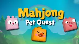 Mahjong huisdierenzoektocht - een kleurrijke bordpuzzel vol schattige dierengezichten die je moet koppelen om het veld leeg te maken.