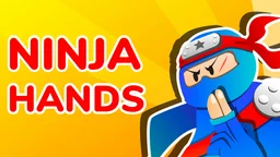 Ninja Hands - A ninja skillfully performs hand poses, ready to unleash powerful abilities against enemies in a vibrant dojo setting.