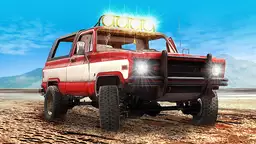 Offroad Meister Challenge - Ein robustes Offroad-Fahrzeug bezwingt schlammige Trails in einer realistischen Simulation.