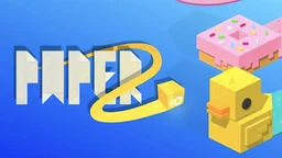 Paper.io 2  vibrant paper block carving paths, claiming territory on a dynamic battlefield.