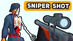 Sniper Shot: Bullet Time - a tense sniper aims from a rooftop, ready to take the perfect shot in slow-motion.