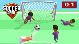Soccer Dash  become the ball, navigate through obstacles, and aim for the glowing goal with precision.
