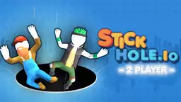 Stickhole.io - Et sort hul sluger stikmænd på en farverig arena for at vokse og dominere.