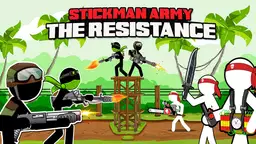 Stickman Army: Modstanden - En to-mands elitegruppe forsvarer et tårn i den intense junglekrig mod bølger af angribende stikmænd.