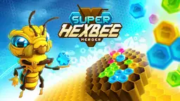Super Hexbee fusie - Puzzelspel met kleurrijke zeshoeken op een honingraatgrid voor strategische uitdagingen.