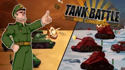 Tank Battle: War Commander - A tense WWII strategy scene with tanks advancing across a battlefield under your command.