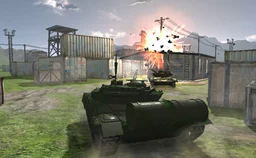 Tank Off - an epic World War II battlefield scene with futuristic alien-infused tanks in action.