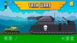 Tanks 2D: Tank Wars - armored tanks engage in intense side-scrolling battles over rugged terrain.