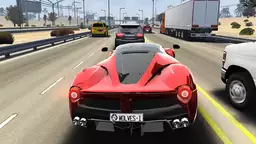 Traffic Tour - gyors autópályás száguldás, autók és kamionok között manőverezve.