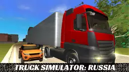 Truck Simulator: Russia - journey through snowy roads and forests as a trucker delivering cargo across vast Russian landscapes.