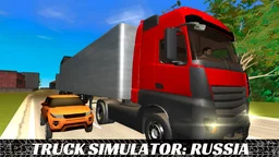 Truck Simulator: Russia - journey through snowy roads and forests as a trucker delivering cargo across vast Russian landscapes.