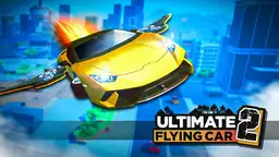 Ultimatives Flugauto 2 - Ein futuristisches Flugauto rast durch die nächtliche Skyline, bereit für das nächste Abenteuer.