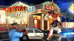 Vegas Clash 3D - An Elvis-inspired crew descends on a neon-lit Las Vegas casino for a high-stakes heist.