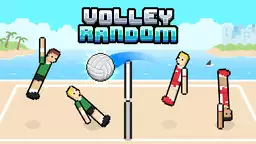 Véletlen röplabda - Játékos ragdoll-fizikájú röplabda mérkőzésen ugrik és támad.