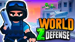World Z Defense - Zombie Defense: soldier strategizes amid a decaying city, preparing to fend off relentless zombie attacks.